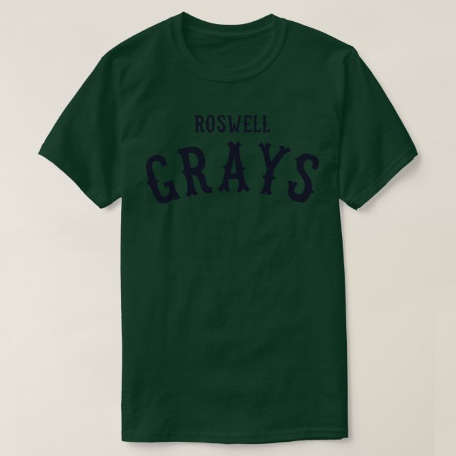 Roswell Greys Baseball Jersey T-Shirt (Design Front)