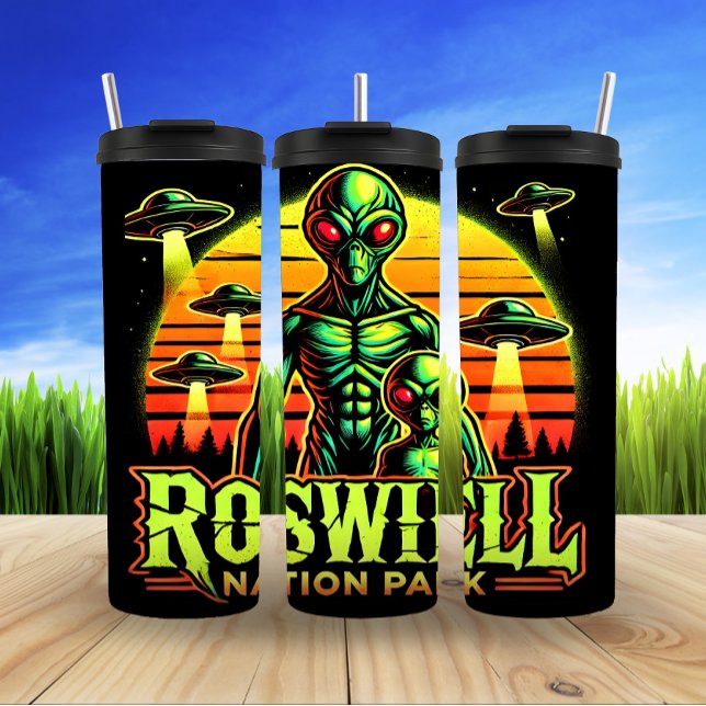 Roswell Nation Park: Alien Encounter Thermal Tumbler (Creator Uploaded)