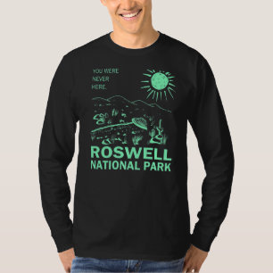 Roswell National Park Grey Alien Ufo Crash Flying T-Shirt