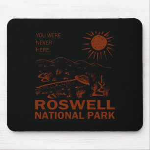 Roswell National Park Ufo Flying Saucer Aliens _1 Mouse Pad