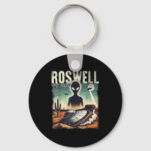 Roswell New Mexico 1947 Alien Abduction Ufo Crash Key Ring