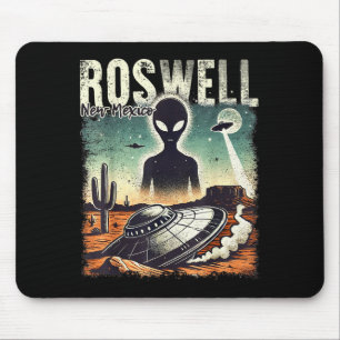 Roswell New Mexico 1947 Alien Abduction Ufo Crash Mouse Pad