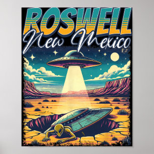 Roswell New Mexico 1947 Alien Abduction Ufo Crash  Poster