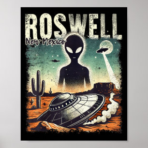 Roswell New Mexico 1947 Alien Abduction Ufo Crash  Poster