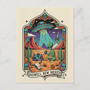 Roswell New Mexico Alien Postcard