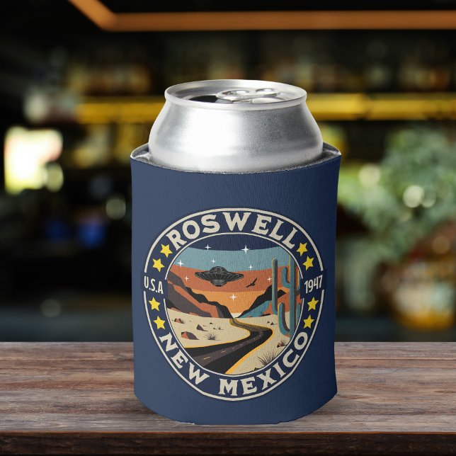 Roswell New Mexico Classic UFO Scenery Can Cooler (Creator Uploaded)