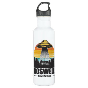 Roswell New Mexico Funny Alien UFO Gift 710 Ml Water Bottle