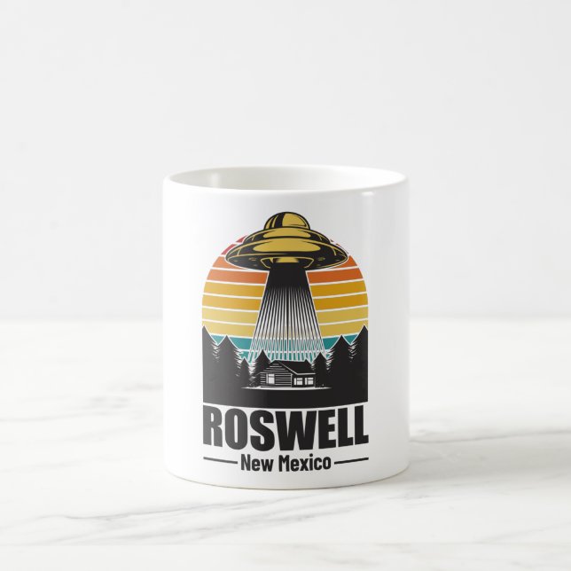 Roswell New Mexico Funny Alien UFO Gift Coffee Mug (Center)