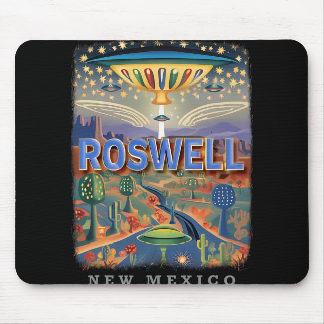 Roswell New Mexico Nm Extraterrestrial Encounter S Mouse Pad (Front)