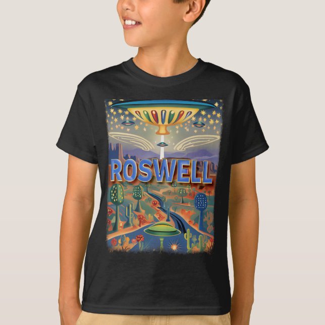 Roswell New Mexico Nm Extraterrestrial Encounter S T-Shirt (Front)