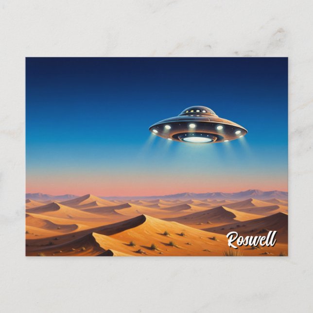 Roswell New Mexico UFO Postcard (Front)