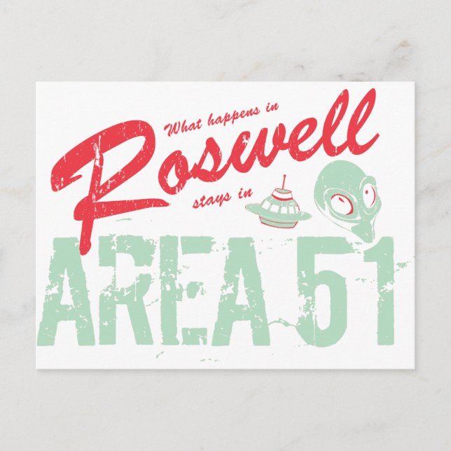 Roswell Postcard (Front)