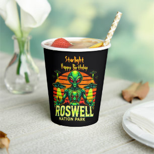 Roswell’s Cosmic Getaway Awaits You! Paper Cups