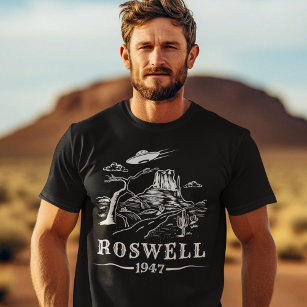 Roswell UFO Alien Extraterrestrial Flying Saucer T-Shirt