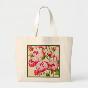 Rosy Abundance on a Jumbo Tote