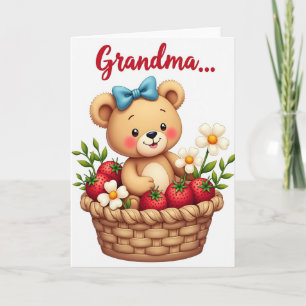Rosy Bear Mothers Day Card