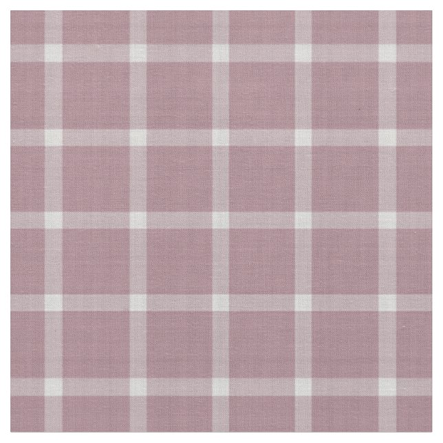 Rosy Brown Checks Fabric (Close Up)