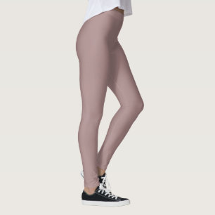 Rosy Brown Colour Solid Elegant  Leggings