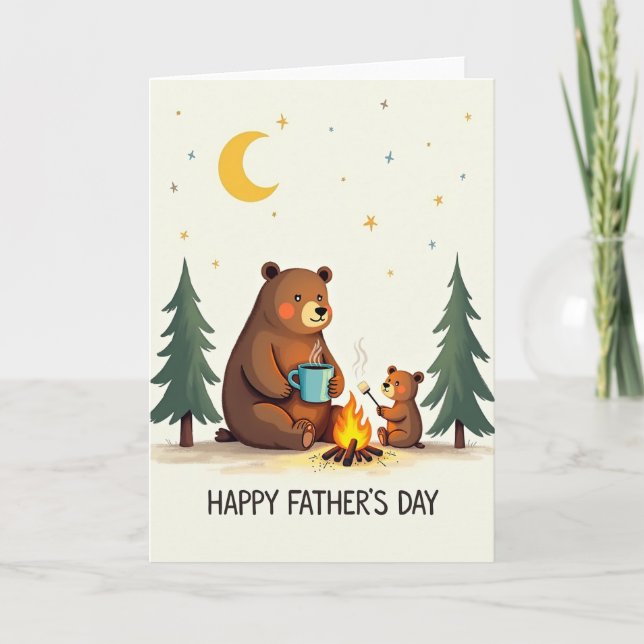 Rosy Cheeks Fathers Day Scene Card (Front)