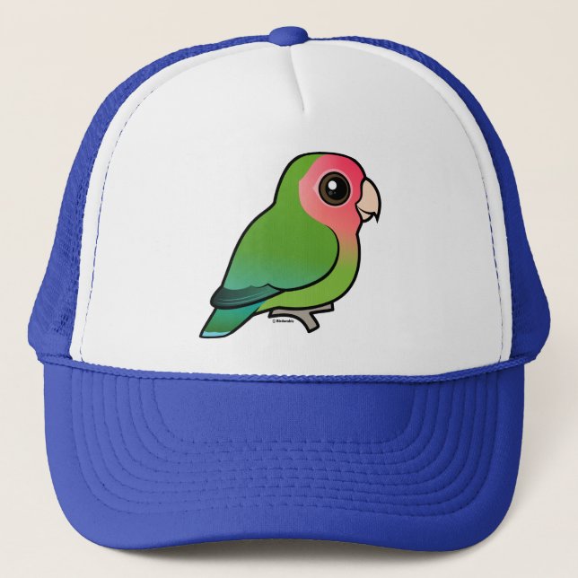 Rosy-faced Lovebird Trucker Hat (Front)
