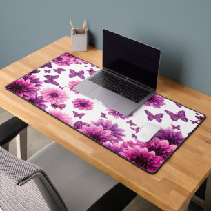 Rosy Flower Desk Mat