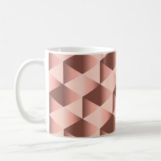 Rosy geometry: pale abstract motif. coffee mug