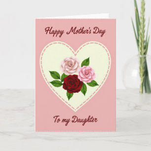 Rosy Hue Mothers Day Card