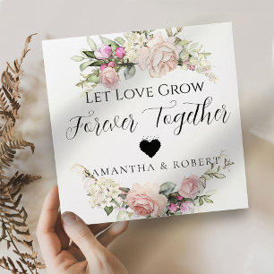 Rosy Minimal Wedding Bridal Favour Seeds Envelope