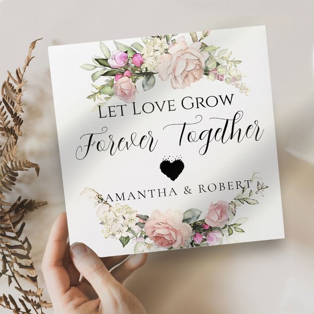 Rosy Minimal Wedding Bridal Favour Seeds Envelope (Creator Uploaded)