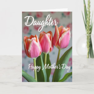 Rosy Peach Mothers Day Card