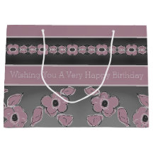 Rosy Pink And Charcoal Grey