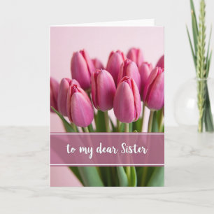 Rosy Pink Buds Mothers Day Card