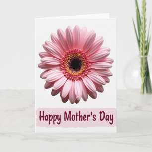 Rosy Pink Floral Mothers Day Card
