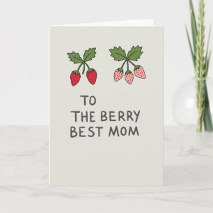 Rosy Red Berries Mum Card