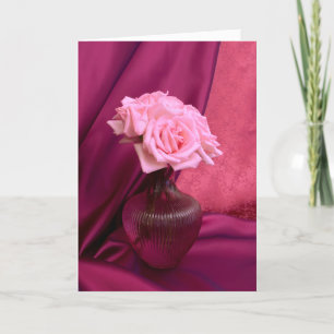 Rosy rose IV Holiday Card