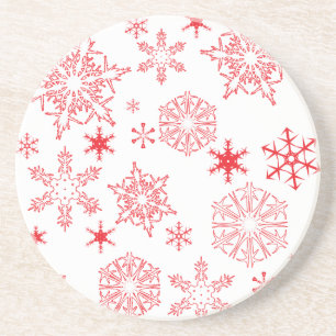 Rosy Snowflakes Coaster