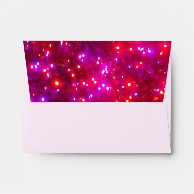 'Rosy Sparkle' Envelopes (Back (Top Flap))