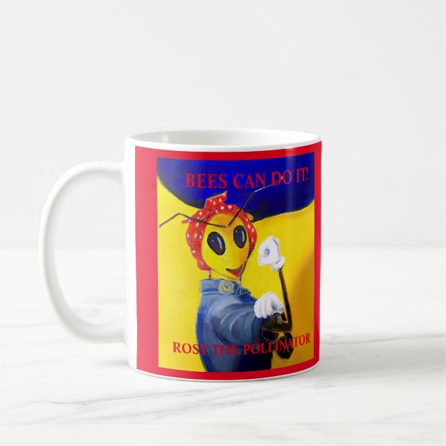 Rosy the Pollinator Coffee Mug (Left)
