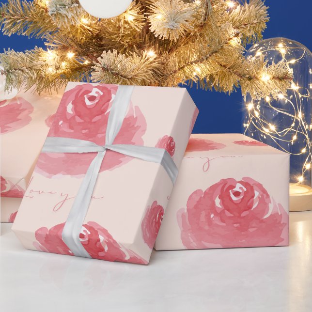 Rosy Wrapping Paper (Holidays)