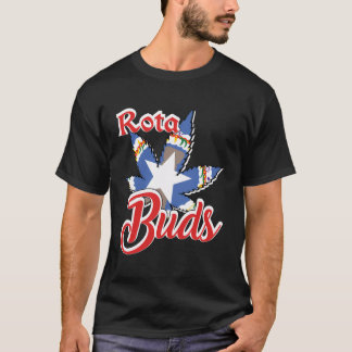 Rota Buds Cnmi Flag In Weed Design T-Shirt