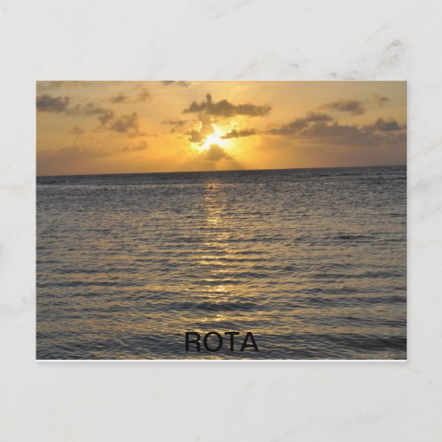 Rota Sunset Postcard (Front)