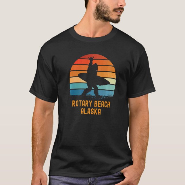 Rotary Beach  Alaska Sasquatch Souvenir T-Shirt (Front)
