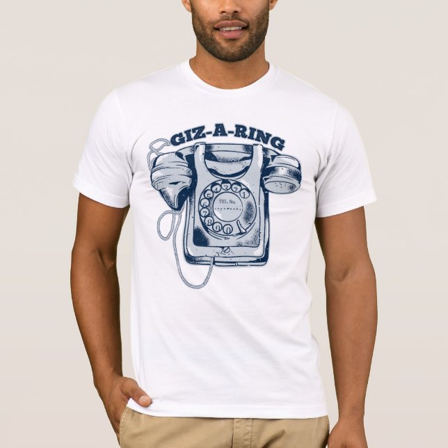 Rotary dial telephone Blue T-Shirt (Front)