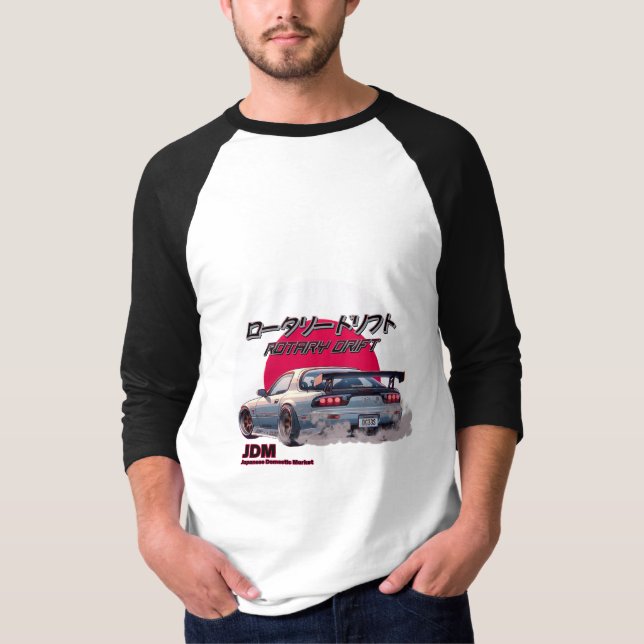 Rotary Drift RX-7 - Japanese Street Legend T-Shirt (Front)