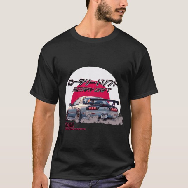 Rotary Drift RX-7 - Japanese Street Legend T-Shirt (Front)