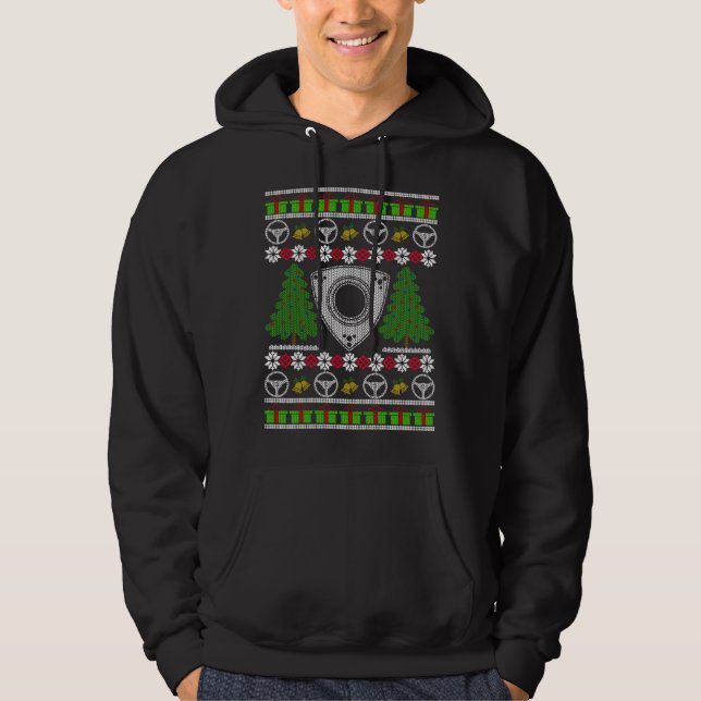 Rotary Engine Ugly Christmas Sweater Wankel Sports (Front)