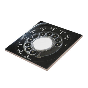 Rotary Phone Ceramic Tile