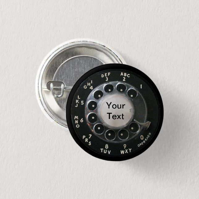 Rotary Phone Dial Button (Front & Back)