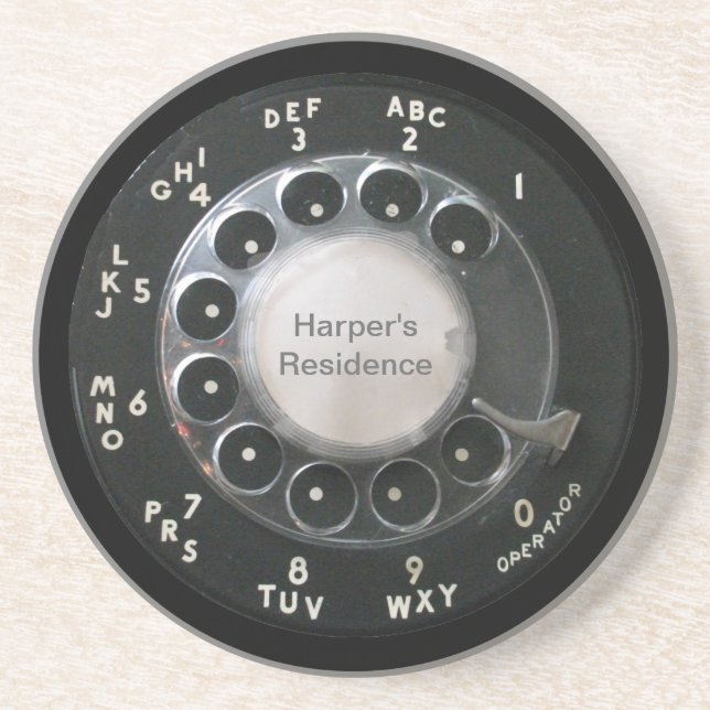 Rotary Phone Dial Coasters (Front)