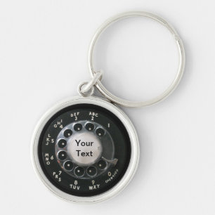 Rotary Phone Dial Keychain